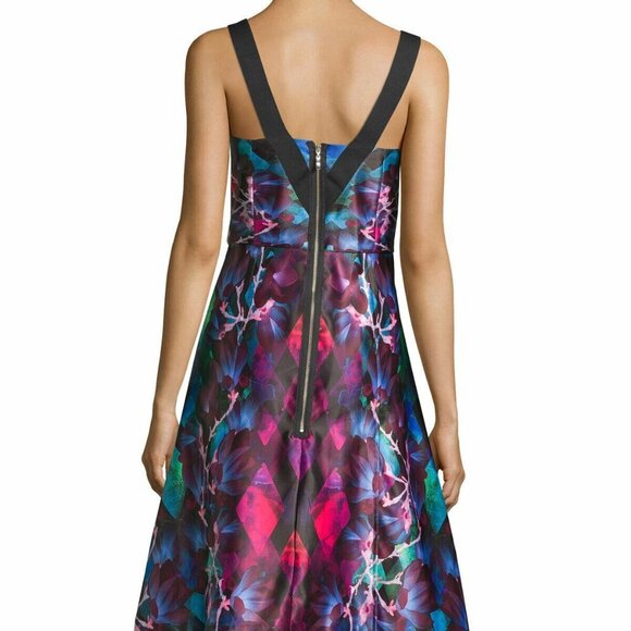 Mackenzi Mode Intrigue Spring Fling Floral Sleeveless A-Line Dress - Picture 2 of 3